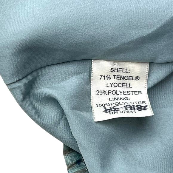 NWT J. Jill Floral Sleeveless Midi Wrap Dress Sundress V-Neck Sz 12 - Picture 10 of 10